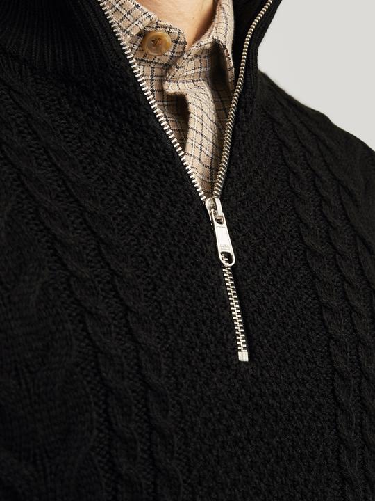 Immagine prodotto Jack & Jones Zip a quarto di dollaro monocolore Zip a quarto di dollaro (XXL)