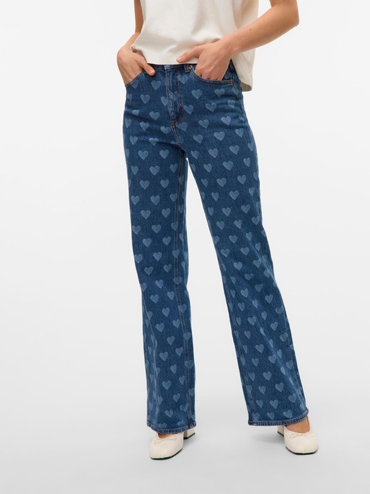 Produktbild Vero Moda VMTESSA Hohe Taille Weiter Beinschnitt Jeans Weit geschnitten (W31/L32)