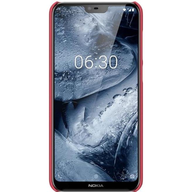 Thumbnail - Nillkin Super Frosted Shield Series (Nokia 6.1 Plus), Smartphone Hülle, Rot