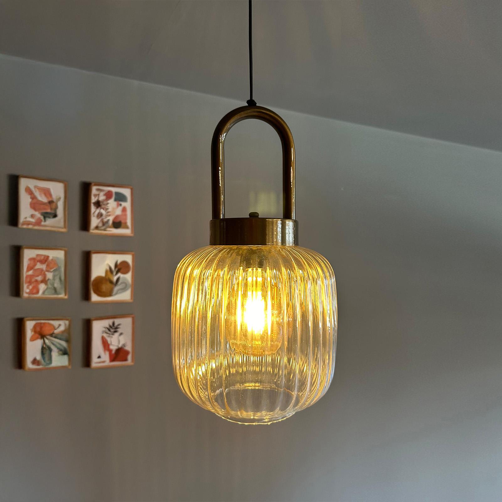 Bamyum, Lampada a sospensione, Mopa Lampe a Suspension Verre (E27)