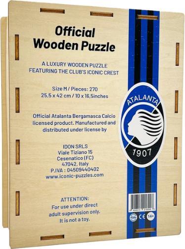 Immagine prodotto Iconic Atalanta BC - Logo - Puzzle in Legno Taglia M (270 Pezzi) (270 pezzi)