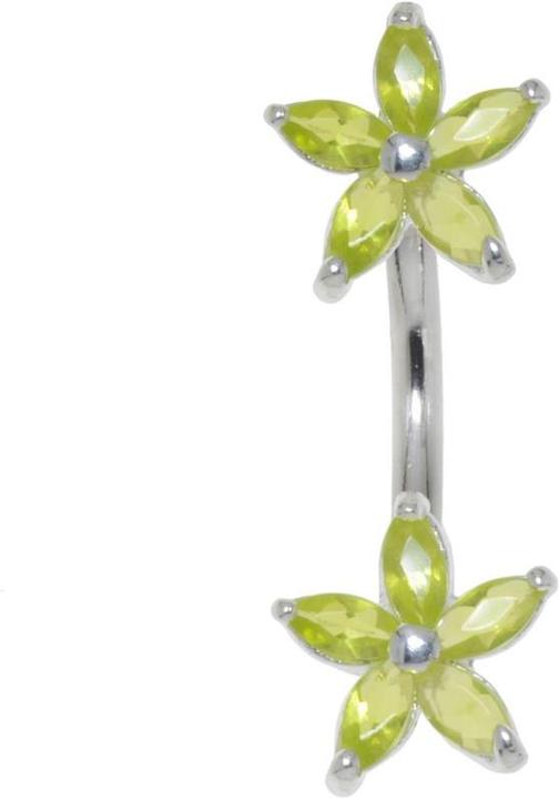 Image du produit Bijouteria Piercing nombril (Acier inoxydable, Argent 925, Zircone)