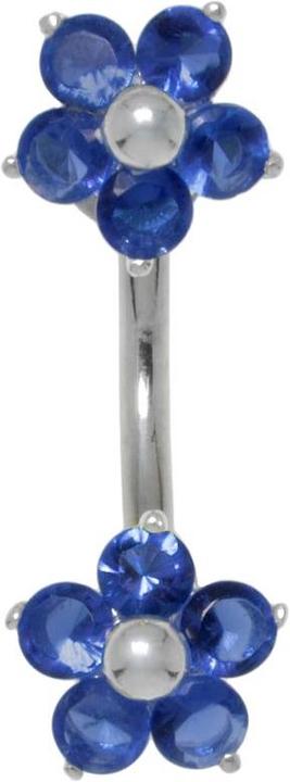 Image du produit Bijouteria Piercing nombril (Acier inoxydable, Argent 925, Zircone)