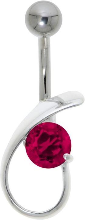 Image du produit Bijouteria Piercing nombril (Acier inoxydable, Argent 925, Zircone)