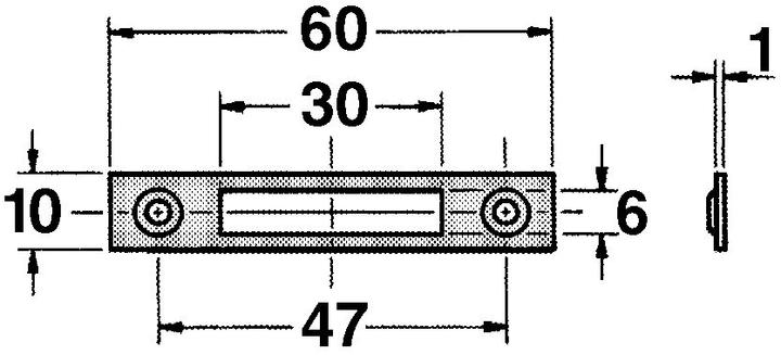 Actual product image Junie Flat strike plates (Striking plate)