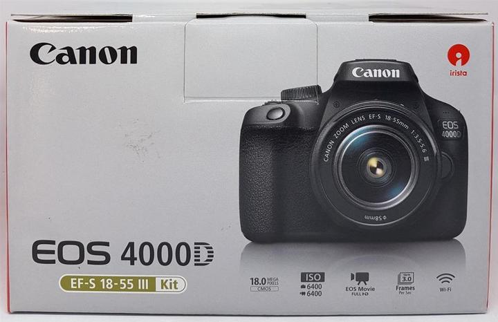 Actual product image Canon Eos 4000d Dc - (Eu) (18 - 55 mm, 18.70 Mpx, APS-C / DX)