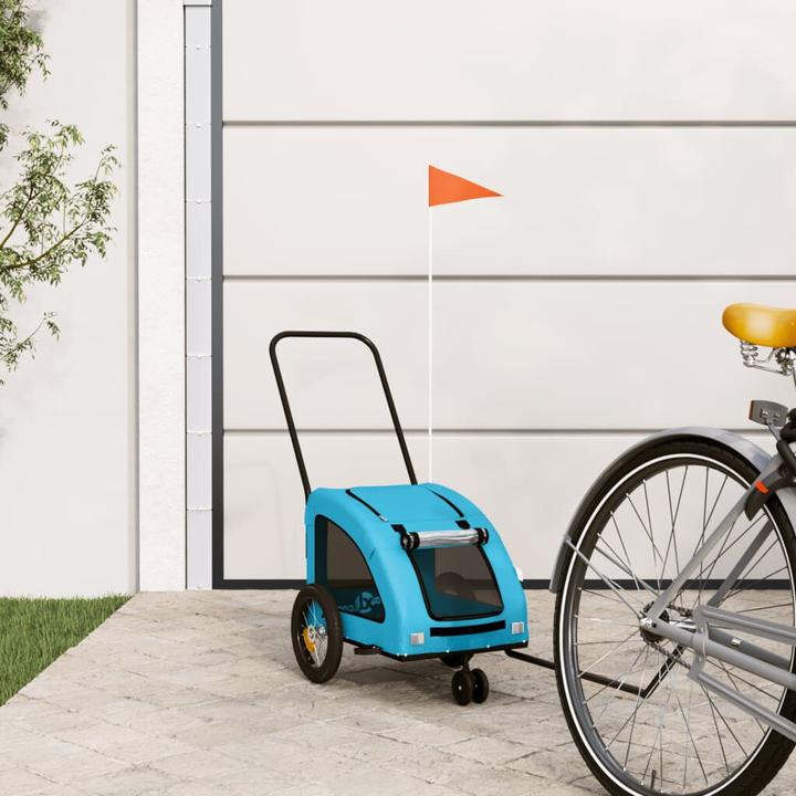 Produktbild VidaXL Fahrradanhänger Hunde Oxford-Gewebe und Eisen
