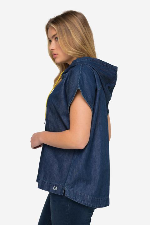 Produktbild Laurasøn Jeansbluse, Kapuze, V-Ausschnitt (XXL)