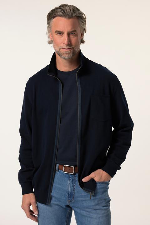 Actual product image Boston Park Strickjacke FLEXLASTIC®, Stehkragen, Zipper, bis 80/82 (80)