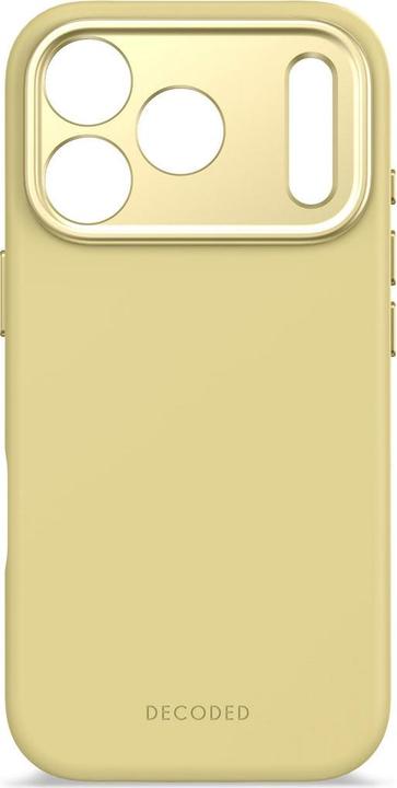 Actual product image Decoded Silicone Backcover Apple iPhone 17 Pro Yuma Yellow (Apple iPhone 17 Pro)