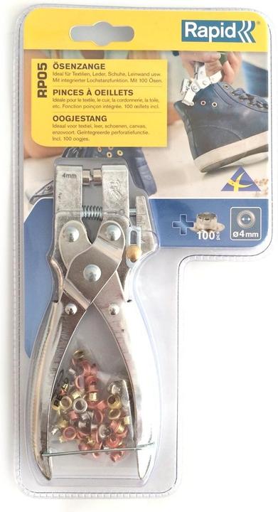 Image du produit Rapid RP05 Pince à oeillets + 100 oeillets (275 mm)