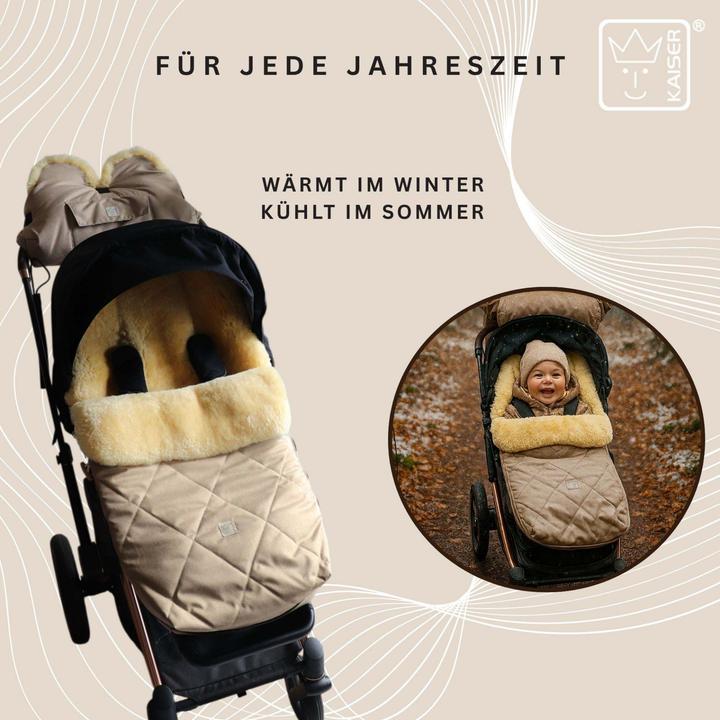 Actual product image Kaiser Baby Kaiser Lammfell Fusssack Coosy, ginger