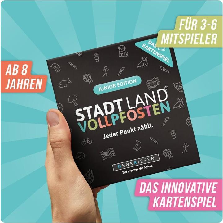 Actual product image Denkriesen Stad Land Vollpfosten - Card game Junior Edition (d) (German, 3 - 6 Players)