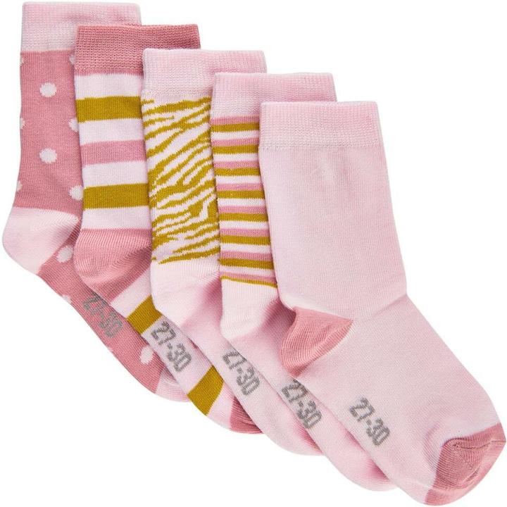 Produktbild Minymo Socken bedruckt 5er Set Light Rose Gr. 35 - 38 (5er Pack, 35 - 38)
