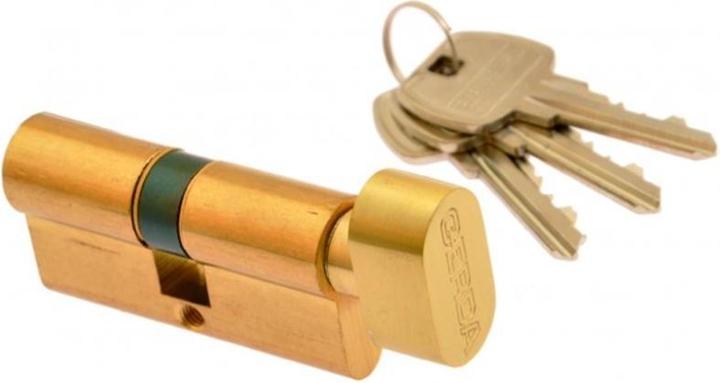 Gerda SPARTA WK-WA-405 E1 35x30 Insert with knob - brass