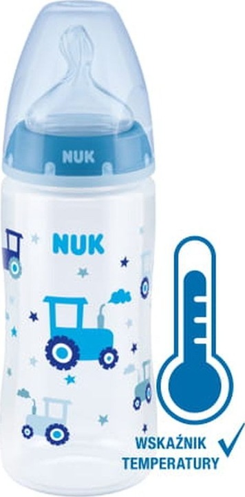 NUK First Choice Trinkflasche mit 300 ml Temperaturindikator (300 ml)