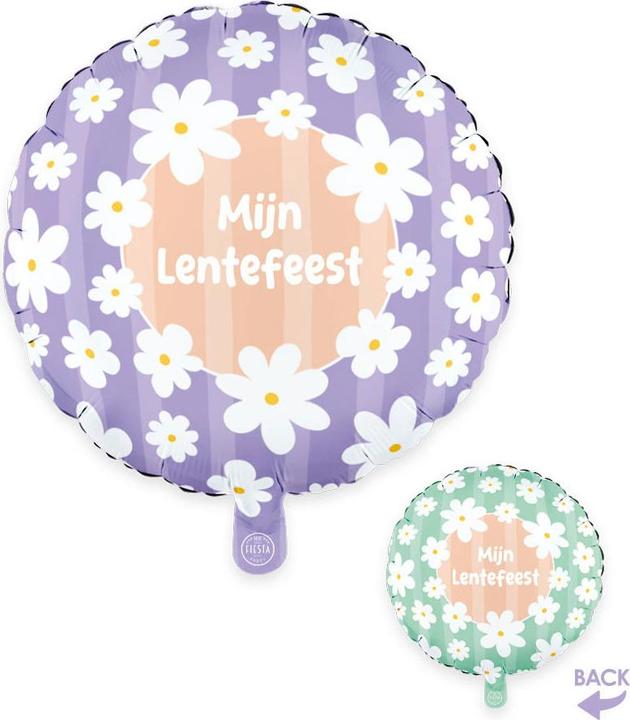 Produktbild Globos Europe Folienballon, 45 cm Durchmesser, rund, Gänseblümchen, Meine Frühlingsfeier