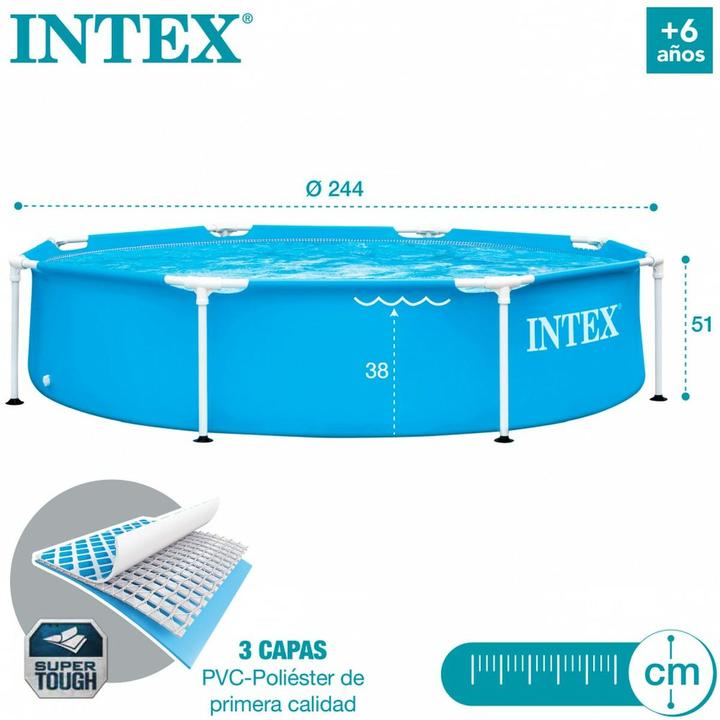 Actual product image Intex Pool Metal Frame (Ø 244 x 51 cm)