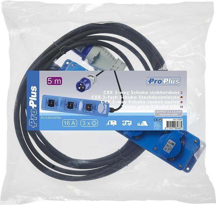 Produktbild ProPlus CEE 3-fach Schuko Steckdosenleiste (5 m)