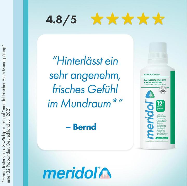 Actual product image Meridol Gum Protection & Fresh Breath (400 ml, Mouthwash)