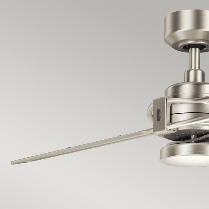 Immagine prodotto Elstead Lighting Ventilatore da soffitto silenzioso Xety con luce LED Ø142cm + telecomando champagne (38.80 dB)