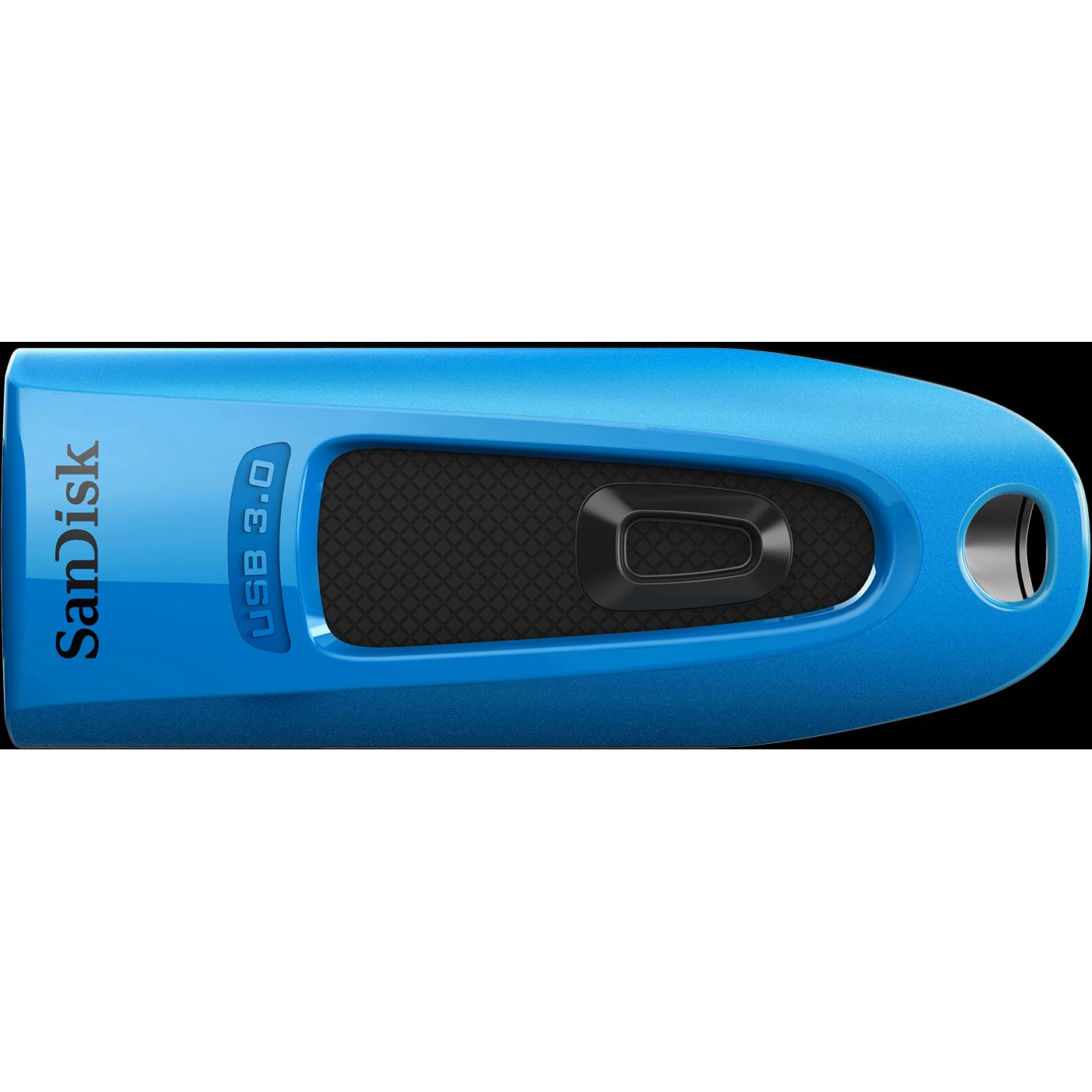 SanDisk Ultra (64 GB, USB-A, USB 3.0), USB Stick, Blau