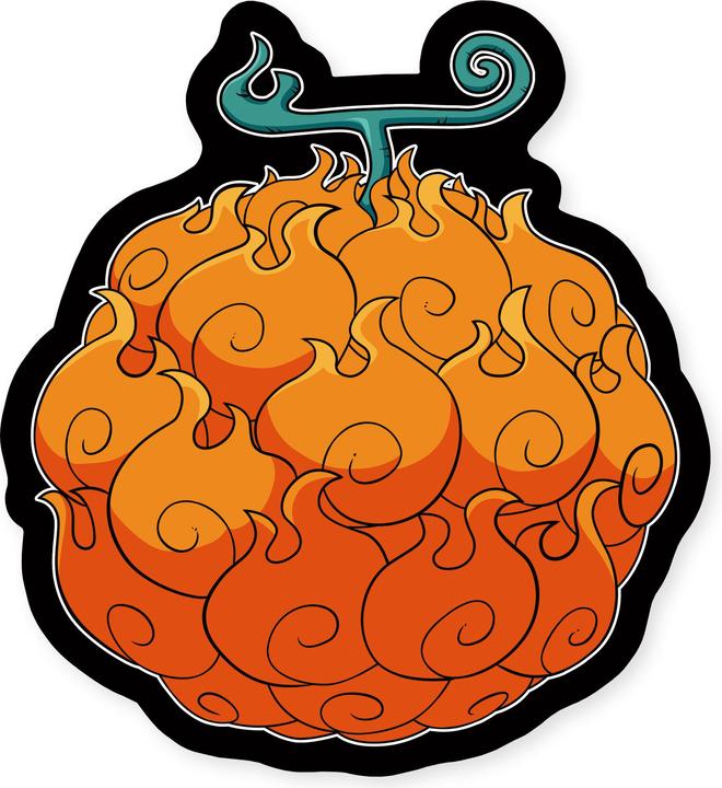 Herding One Piece oreiller Mera Mera no Mi 45 cm (35 x 32 cm)