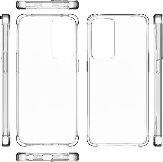 Actual product image OPPO Hard Cover Semi Transparent TPU Black (Oppo Reno 8 Lite 5G)