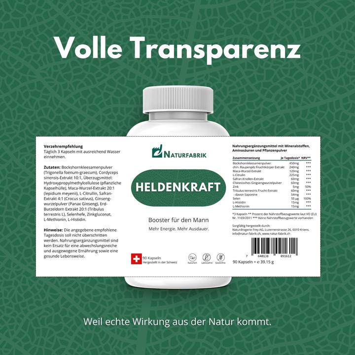 Produktbild Naturfabrik Heldenkraft (90 Stück, Kapseln)