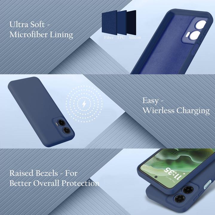 Image du produit Cadorabo Coque pour Motorola Moto G35 TPU Liquid Silicone Case (Motorola Moto G35)