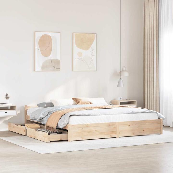 Actual product image vidaXL Bed without mattress 180x200 (180 x 200 cm)