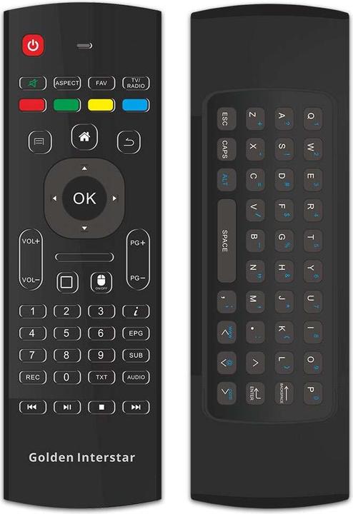 Produktbild Golden Interstar Airmouse with keyboard (Gerätespezifische Fernbedienung, Radio Frequency (RF), Infrarot)