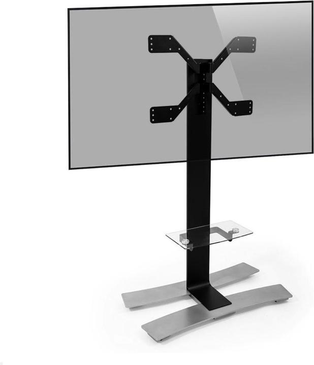 Actual product image Erard WILL 1400 XL mobile TV stand with shelf 40-85 inch, black (50 kg, 40" - 75")