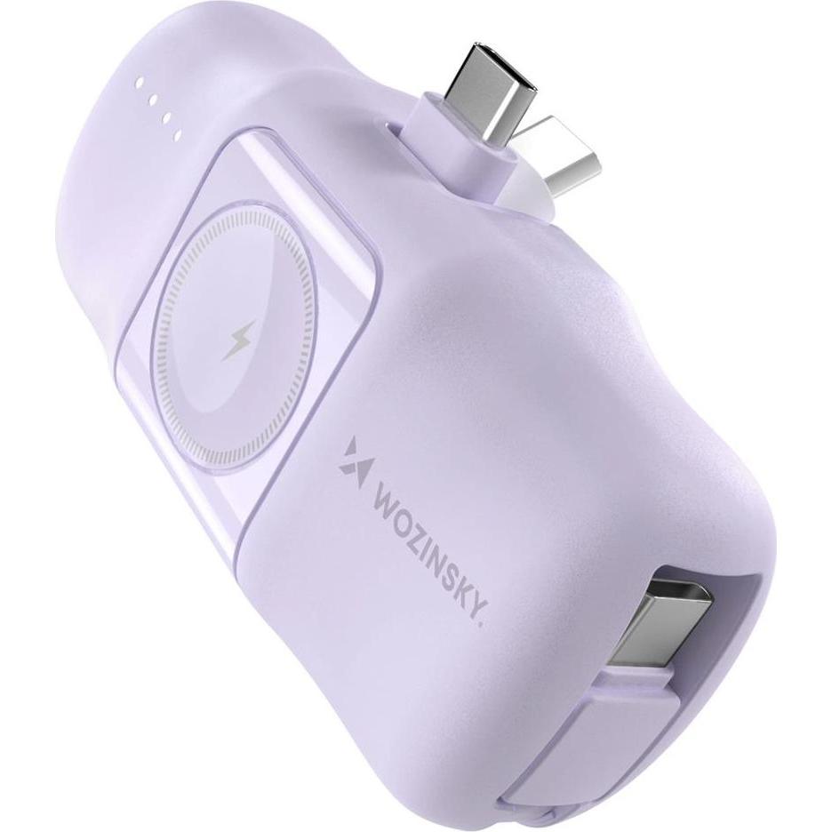 Wozinsky Violet (5000 mAh, 15 W), Powerbank, Violett