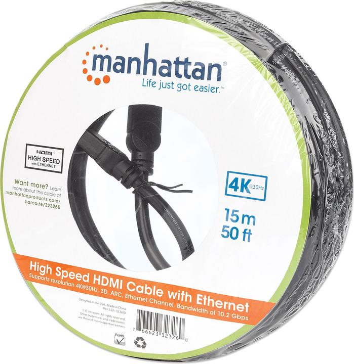 Produktbild Manhattan HDMI (Typ A) — HDMI (Typ A) (15 m, HDMI, 1.4)