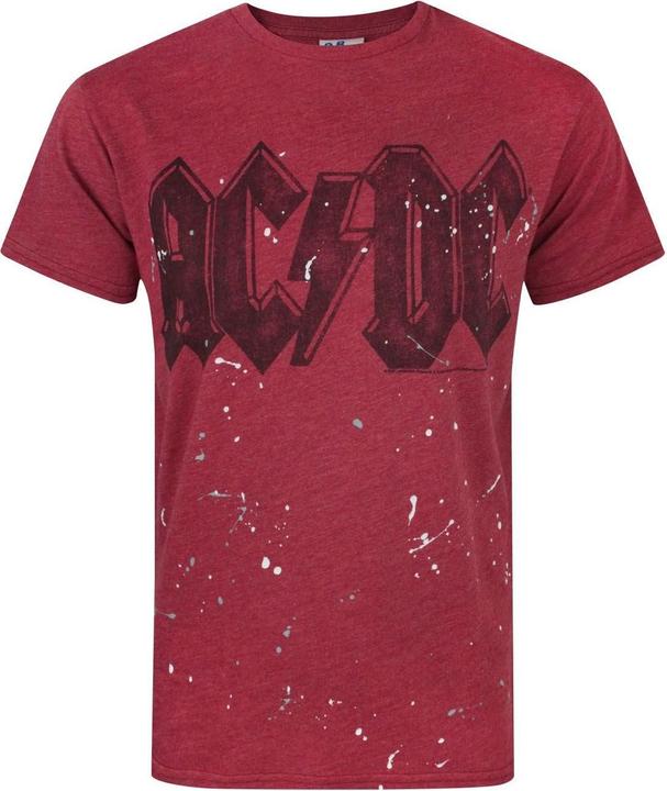 Immagine prodotto Junk Food Paint Splatter Maglietta AC/DC Uomo (S)
