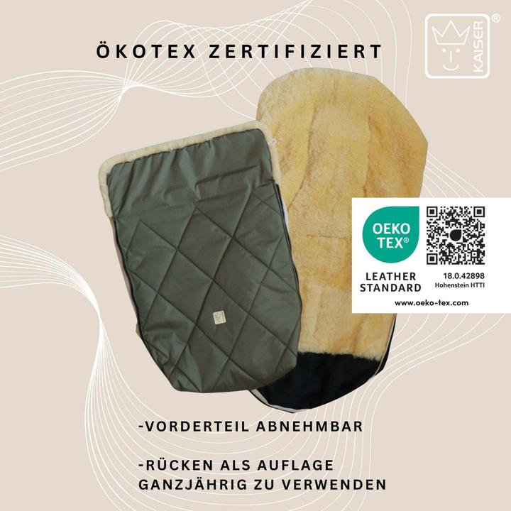 Actual product image Kaiser Baby Kaiser Lammfell Fusssack Coosy, kaki