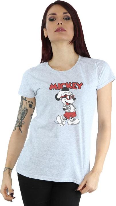Actual product image Disney Womens/Ladies Mickey Mouse Hipster Cotton T-Shirt (S)