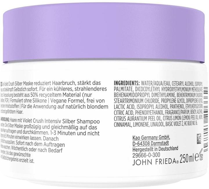 Produktbild John Frieda Violet Crush Silber Maske 250ml (250 ml)