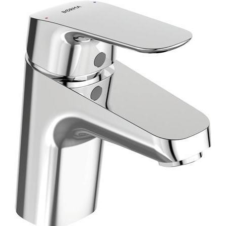 Ideal Standard, Badarmatur, Børma Ceraflex HV-armatur - Børma, 1-grebs, krom. Med push open bundventil
