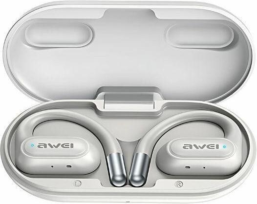 Actual product image Awei słuchawki Bluetooth 5.4 OWS T93 + stacja dokująca białe/white (NC, 40 h, Docking, Wireless)