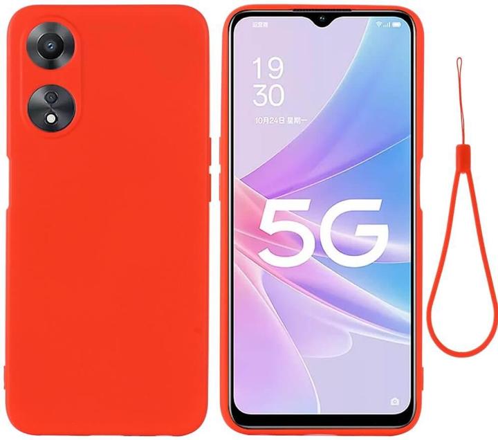 Image du produit Cover-Discount OPPO A58 5G / A78 5G - Housse en caoutchouc silicone rouge (Oppo A78 5G)