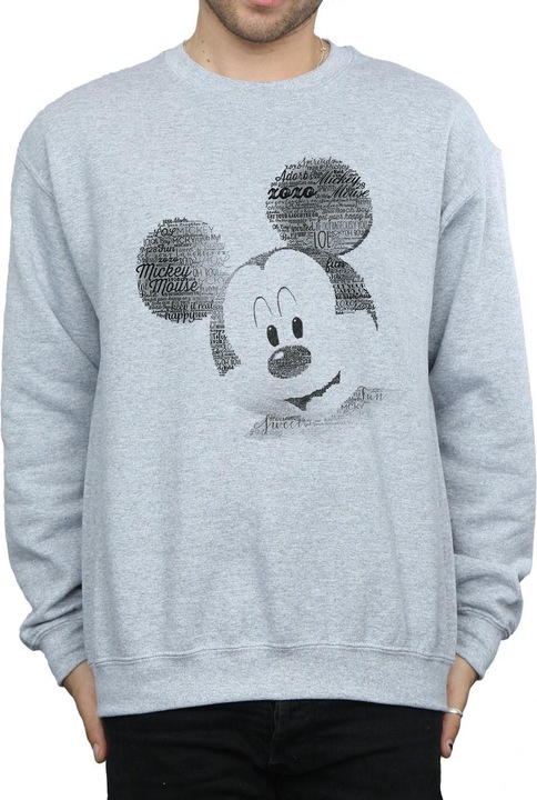 Immagine prodotto Disney Mickey Mouse Text Face Felpa Uomo (XXL)
