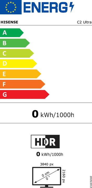 Energie-Label Hisense C2-ULTRA (3000 lm, 0.90:1 - 1.50:1)
