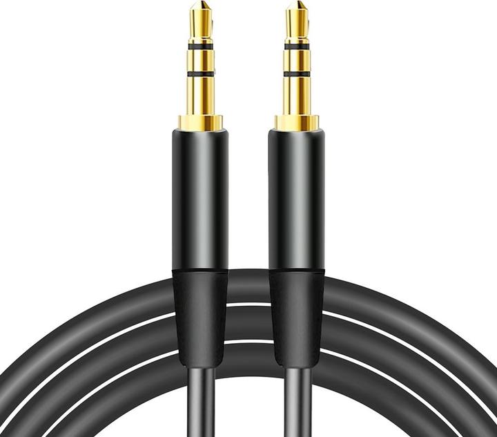 Image du produit Maxlife câble audio jack 3,5 mm - jack 3,5 mm 1m noir (1 m, Câble jack 2,5 mm)