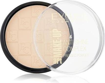 Productafbeelding Eveline Art Makeup Anti-Shine Complex Geperst Poeder Matteert Minerale Custard Van Zijde 33 (Gouden zand)