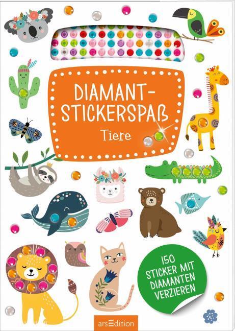 Produktbild Diamant-Stickerspass Tiere (150 Sticker)