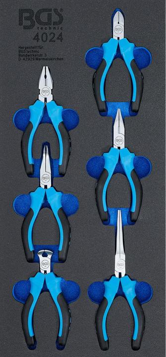Actual product image BGS Tool Tray 1/3: Precision Pliers Set "Mini" 6 pcs.