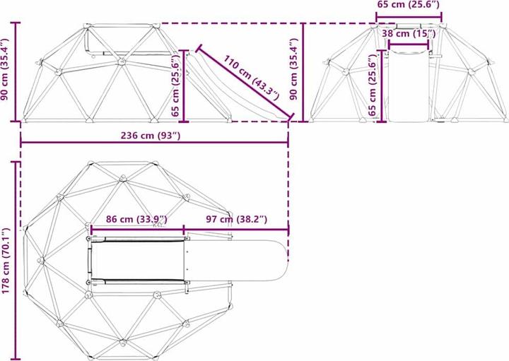 Produktbild VidaXL Kletterdome