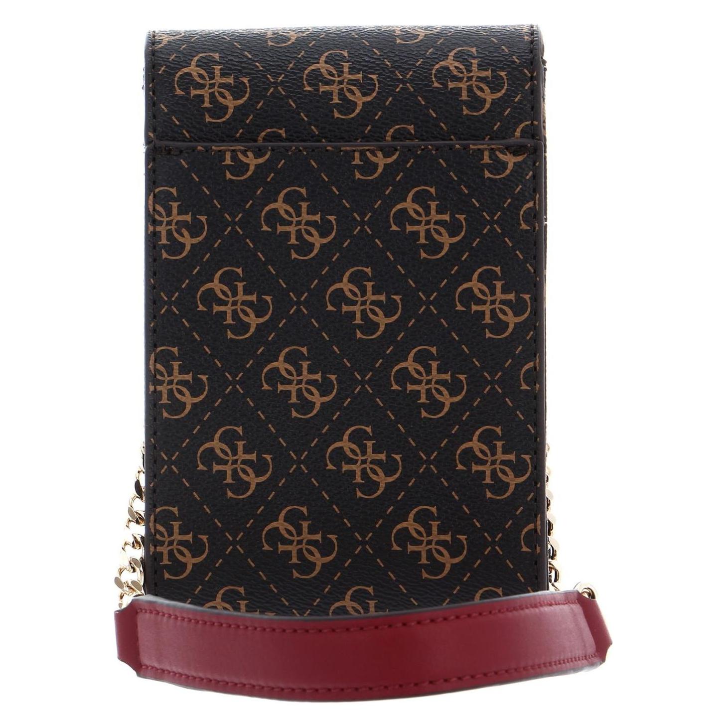 Guess, Damen, Handtasche, Noelle Flap Chit Chat Phone Bag, Braun